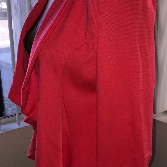 CORAL Unstructured Ruffle Ruched JACKET Small - Picture 7 of 8